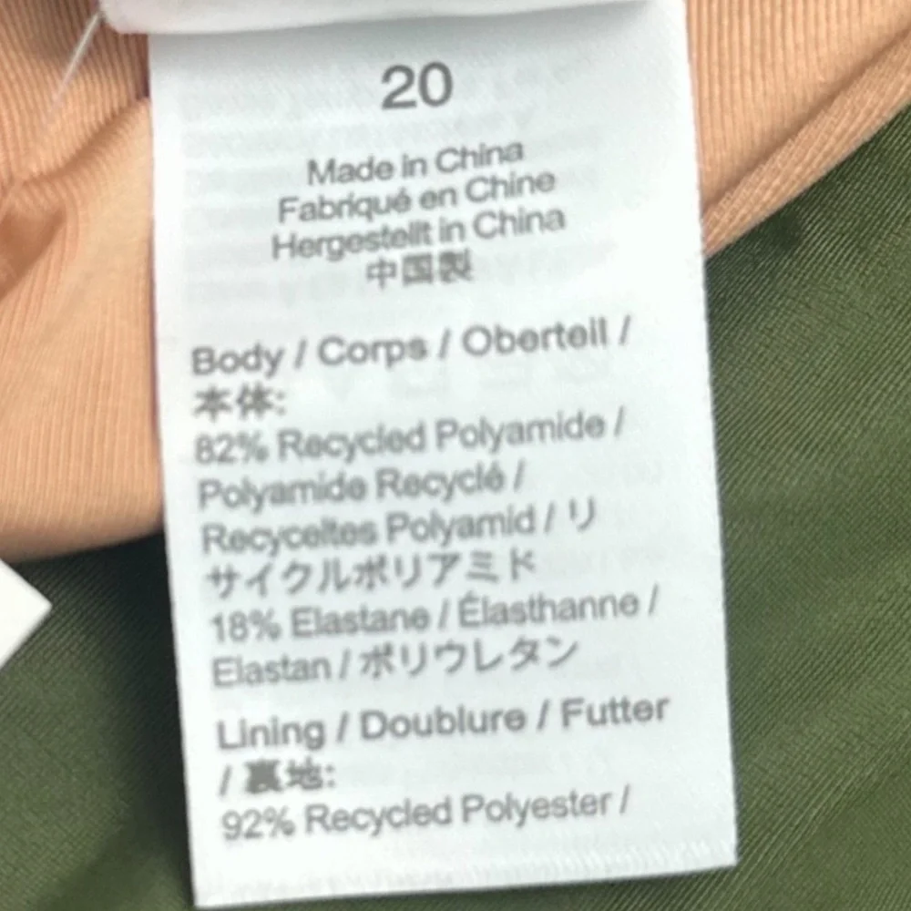 J.Crew Green Scoopneck One Piece Swimsuit
